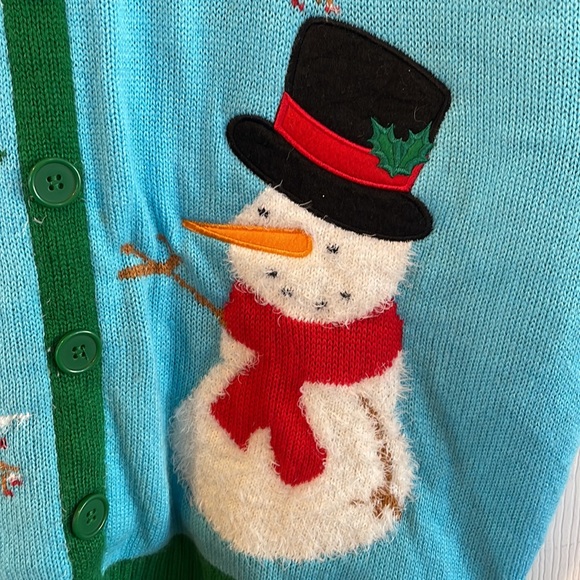 Vintage Winter Sweater Cardinals, and Snowman size Xl - Picture 4 of 13